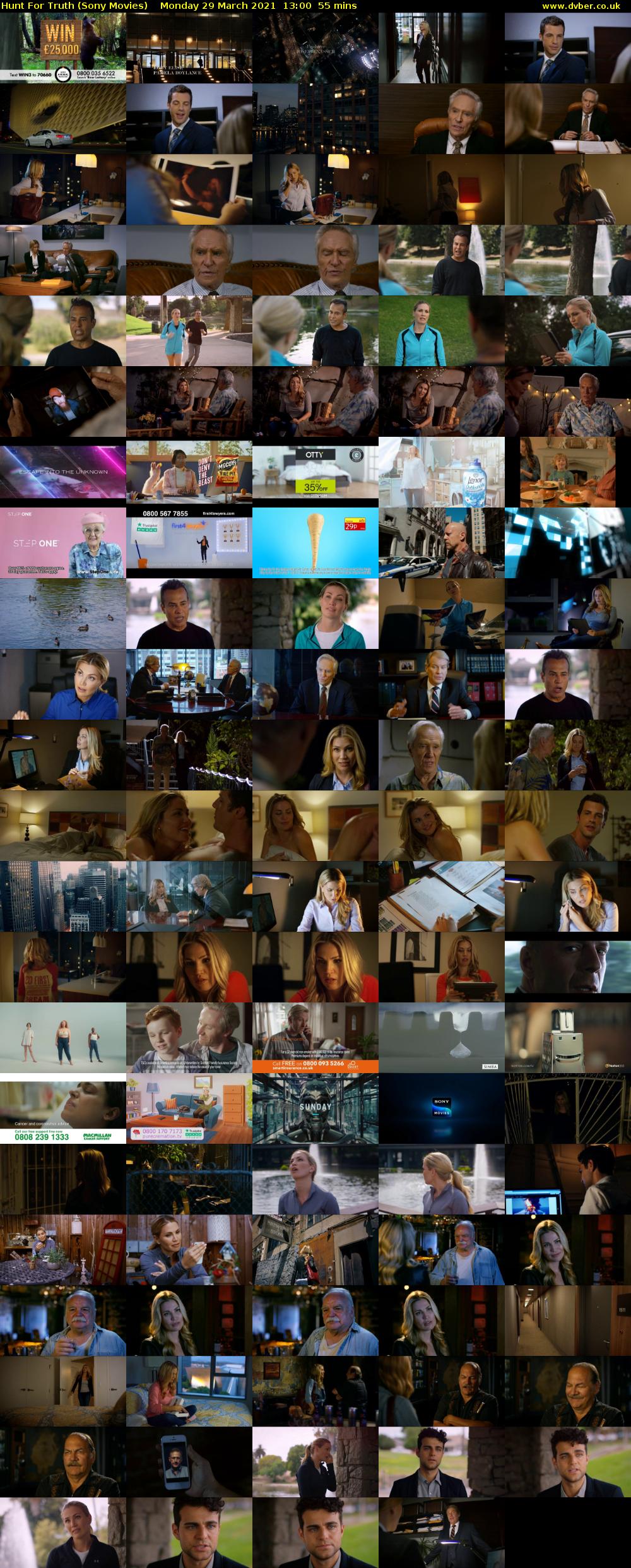 Hunt For Truth (Sony Movies) Monday 29 March 2021 13:00 - 13:55