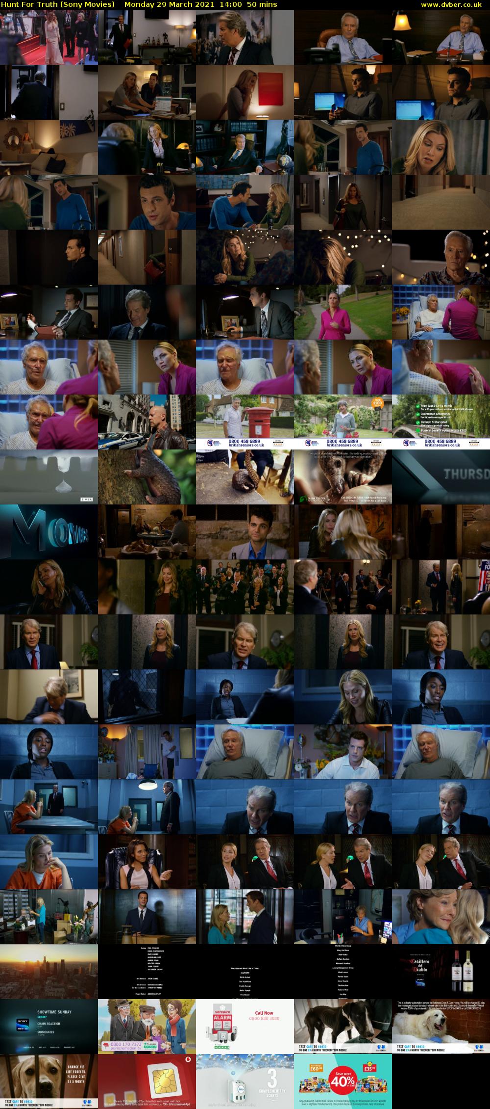 Hunt For Truth (Sony Movies) Monday 29 March 2021 14:00 - 14:50