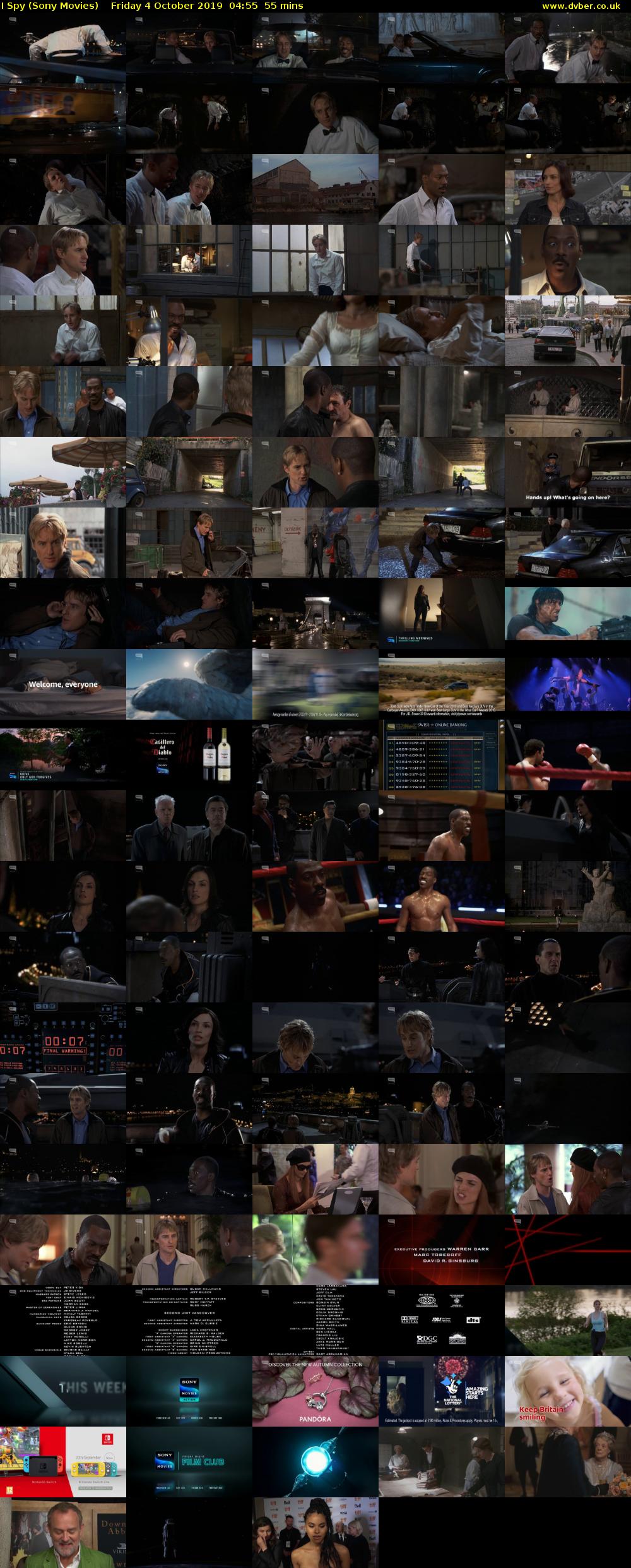 I Spy (Sony Movies) Friday 4 October 2019 04:55 - 05:50