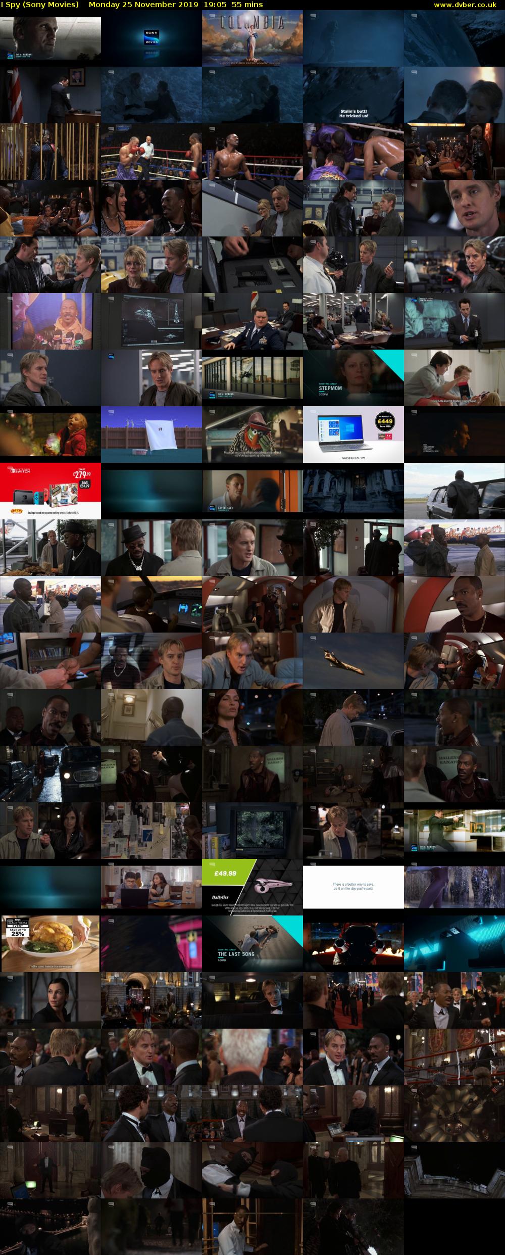 I Spy (Sony Movies) Monday 25 November 2019 19:05 - 20:00