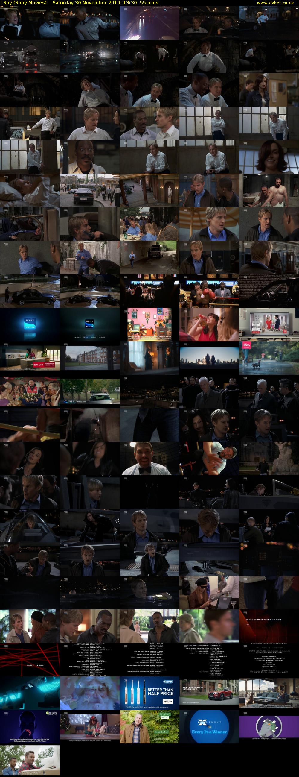 I Spy (Sony Movies) Saturday 30 November 2019 13:30 - 14:25