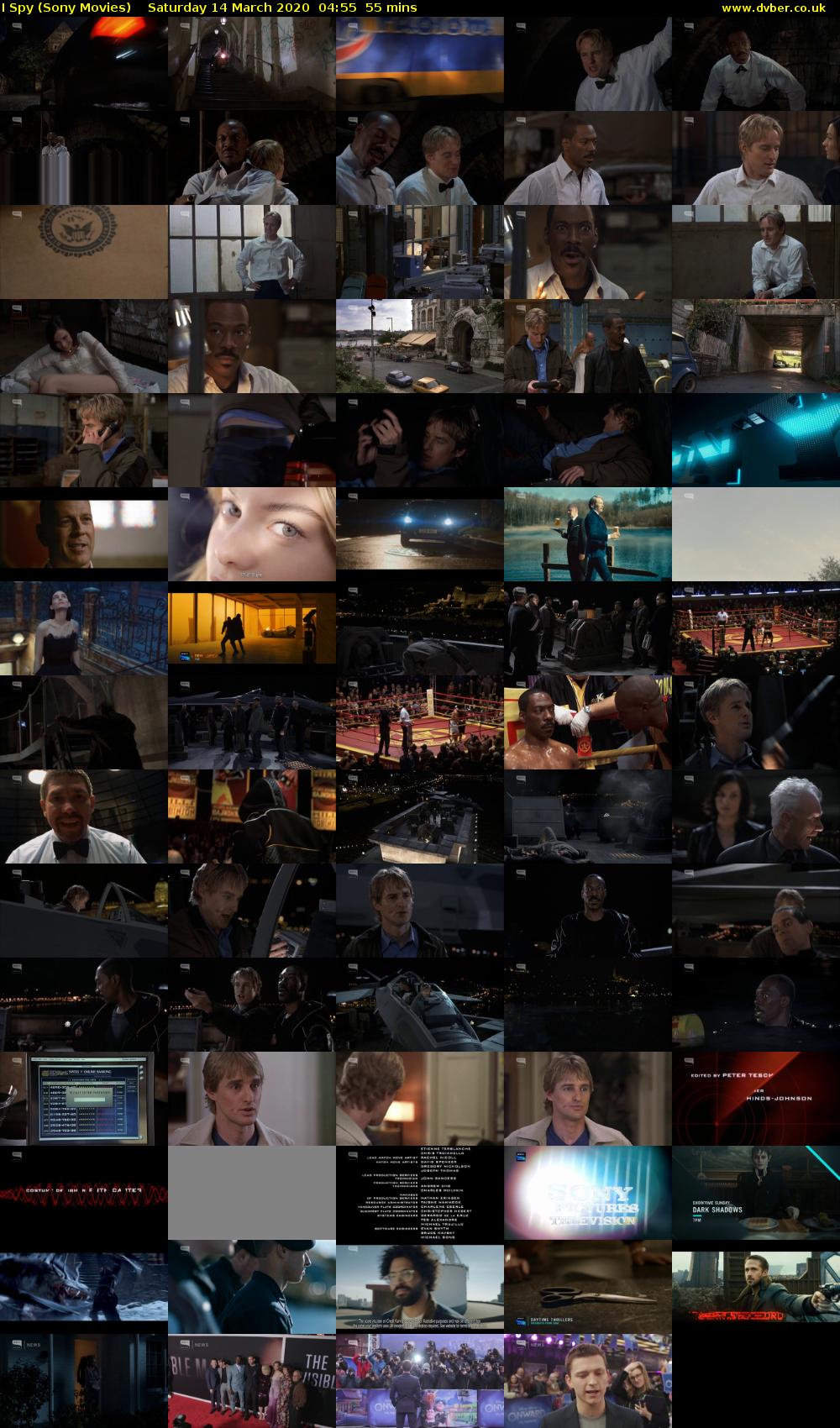 I Spy (Sony Movies) Saturday 14 March 2020 04:55 - 05:50