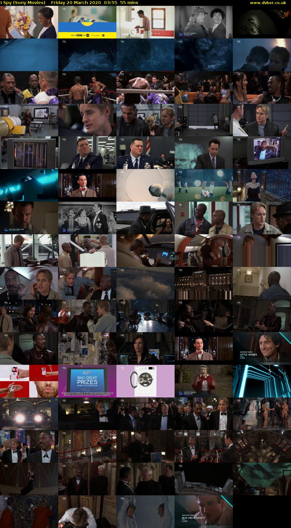 I Spy (Sony Movies) Friday 20 March 2020 03:55 - 04:50