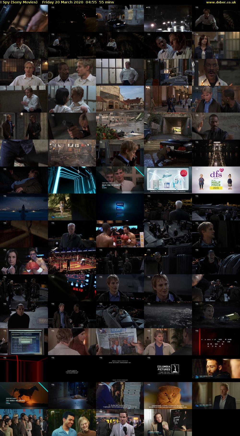 I Spy (Sony Movies) Friday 20 March 2020 04:55 - 05:50