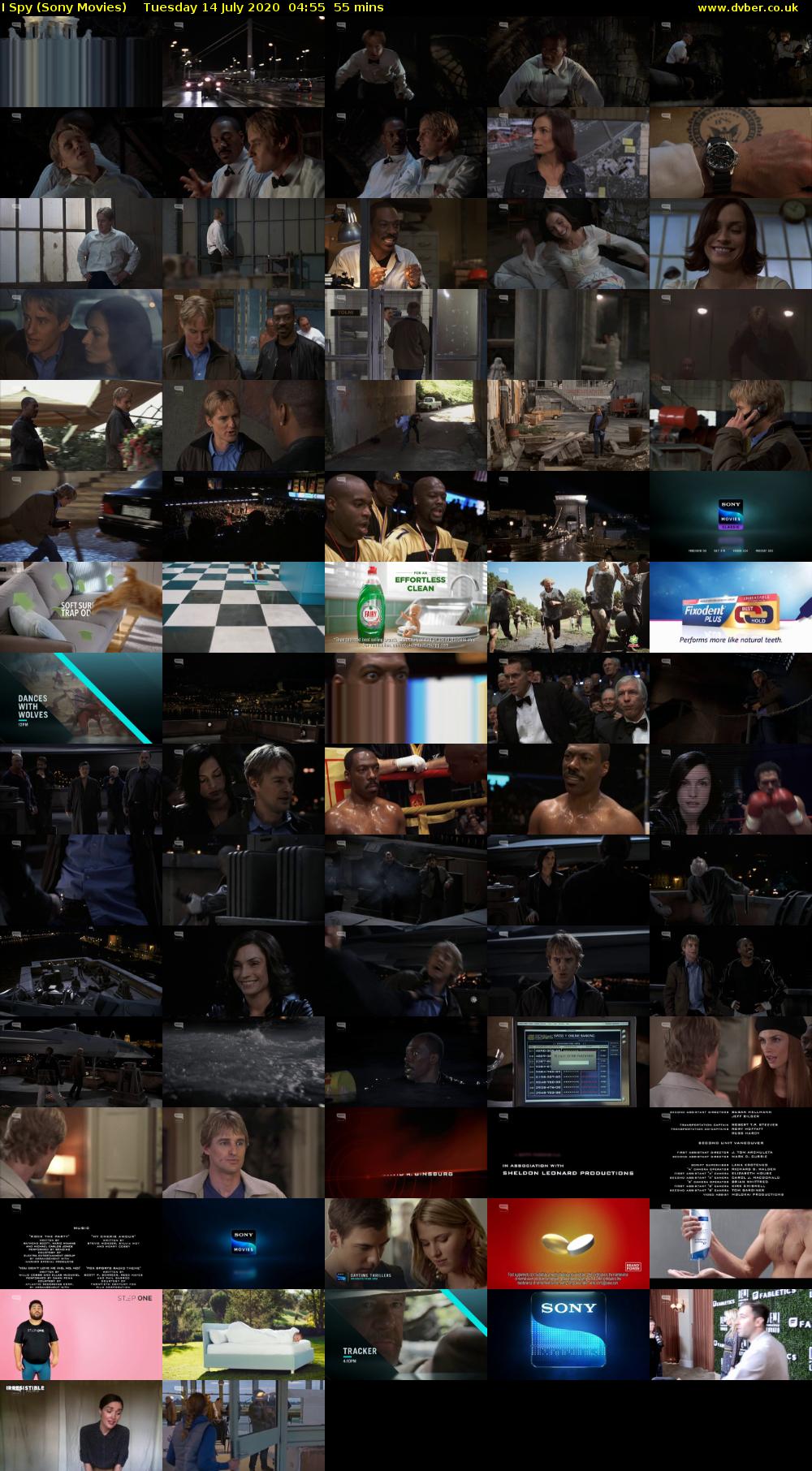 I Spy (Sony Movies) Tuesday 14 July 2020 04:55 - 05:50