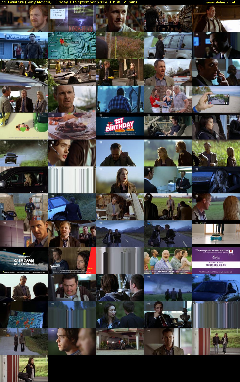 Ice Twisters (Sony Movies) Friday 13 September 2019 13:00 - 13:55