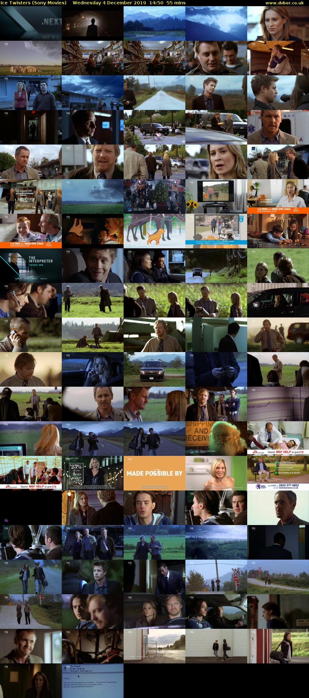Ice Twisters (Sony Movies) Wednesday 4 December 2019 14:50 - 15:45