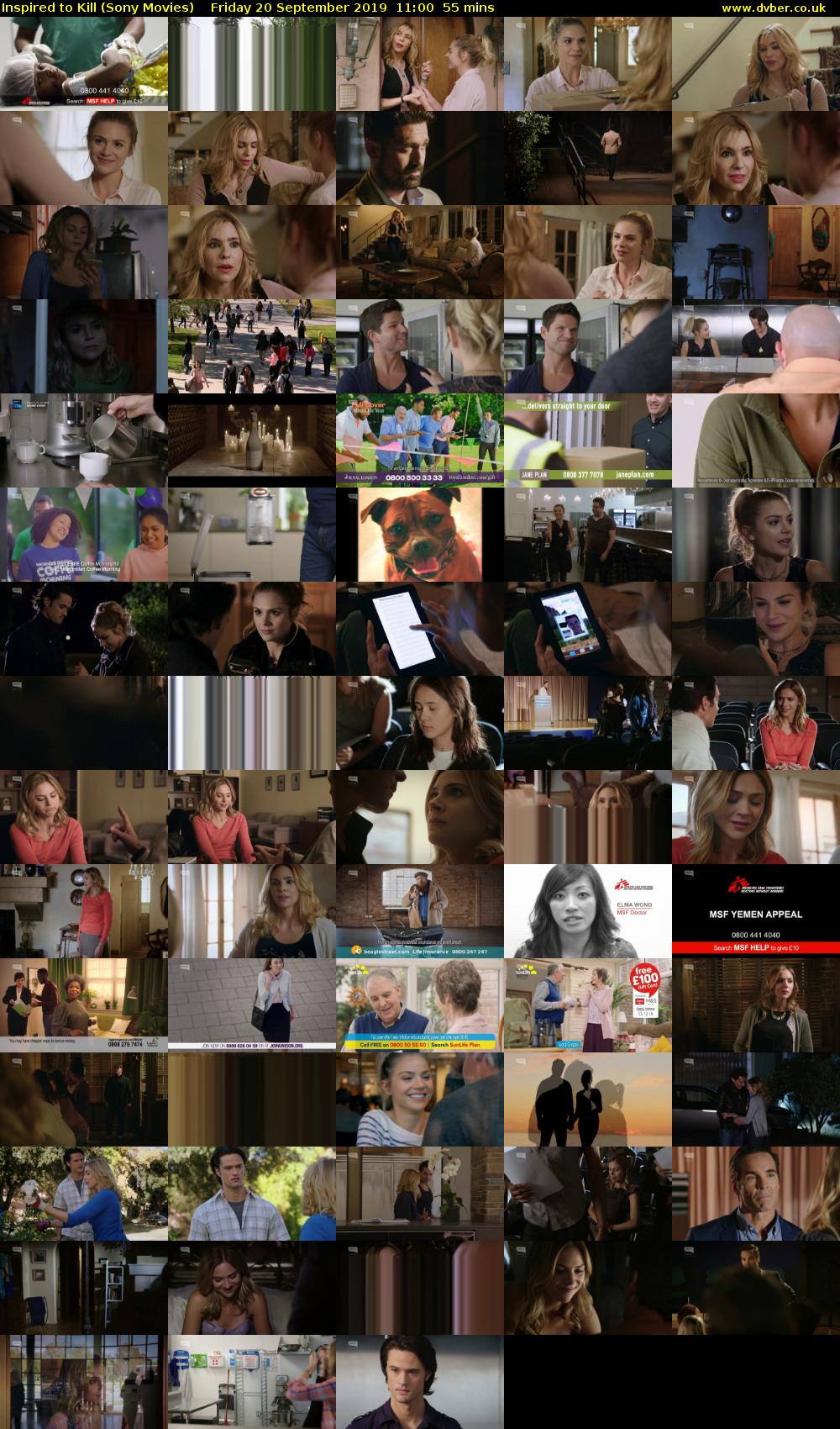 Inspired to Kill (Sony Movies) Friday 20 September 2019 11:00 - 11:55