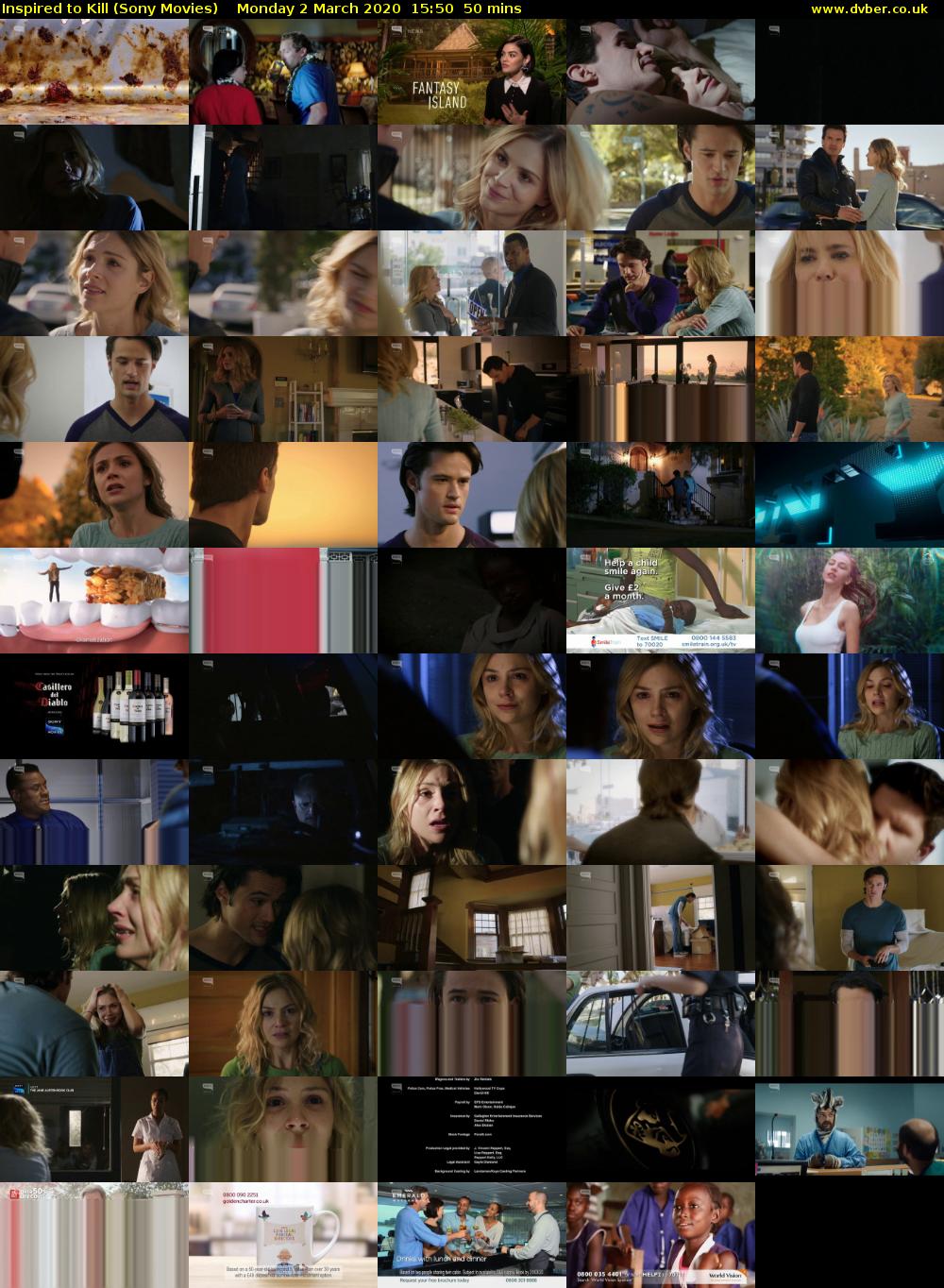 Inspired to Kill (Sony Movies) Monday 2 March 2020 15:50 - 16:40