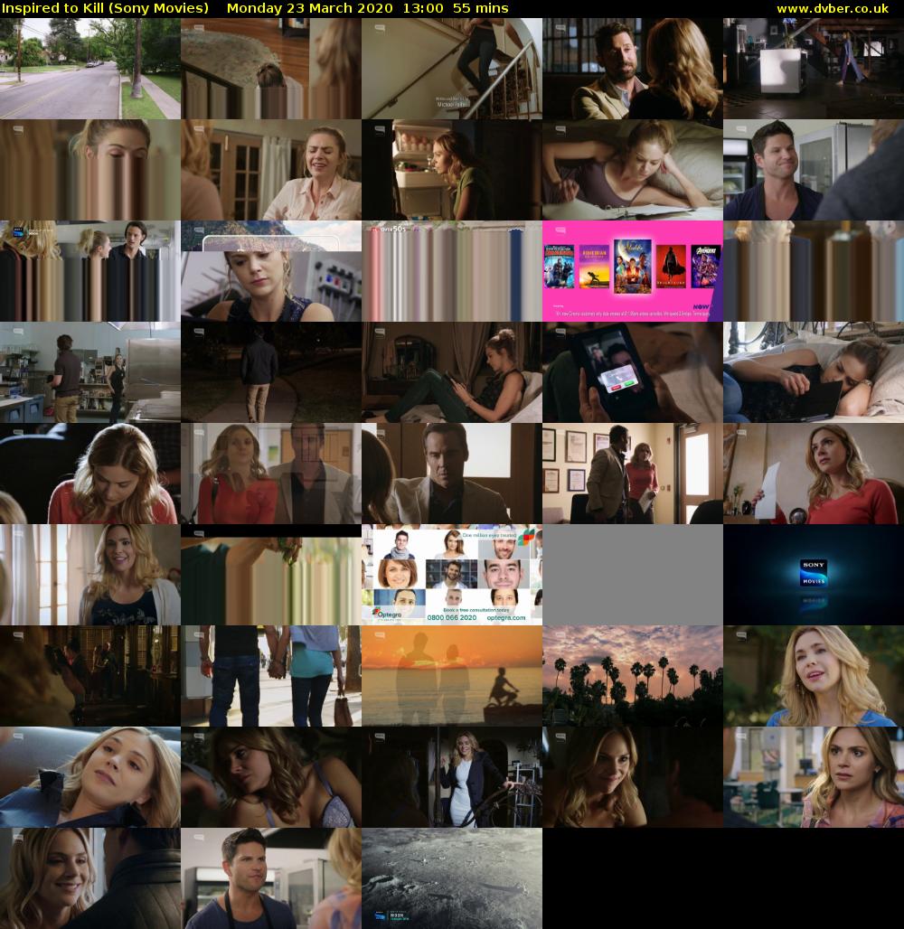 Inspired to Kill (Sony Movies) Monday 23 March 2020 13:00 - 13:55