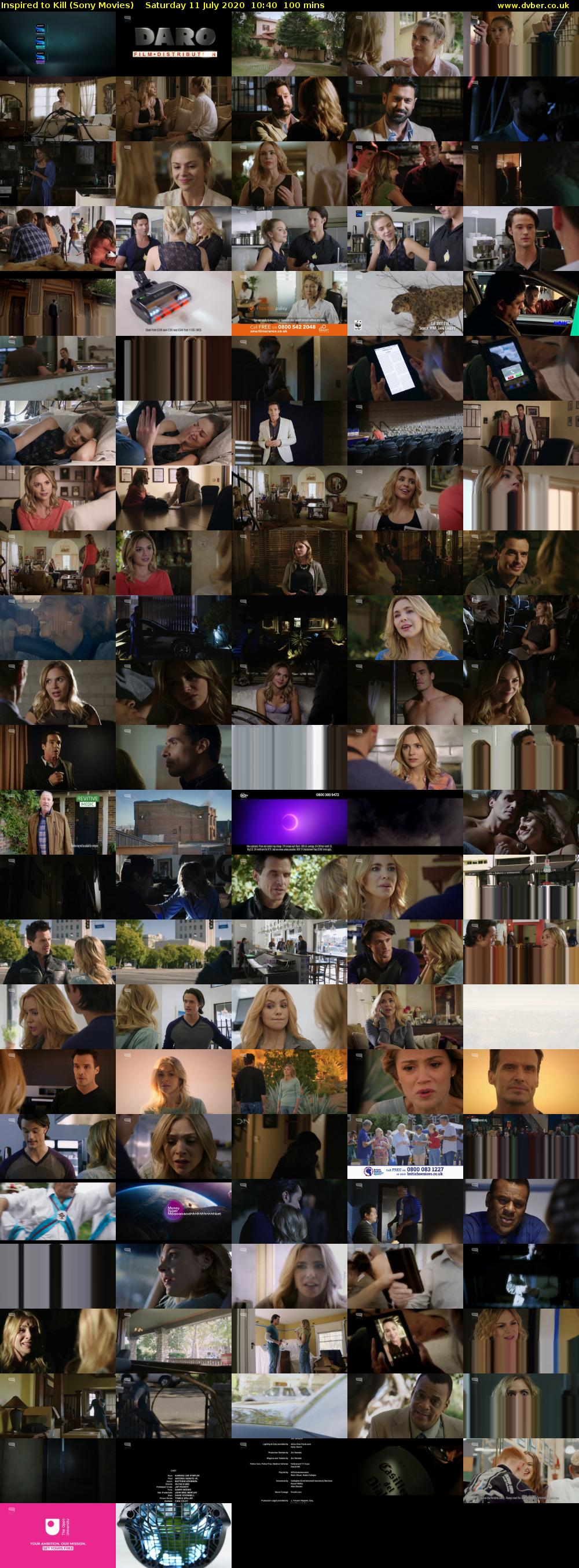 Inspired to Kill (Sony Movies) Saturday 11 July 2020 10:40 - 12:20