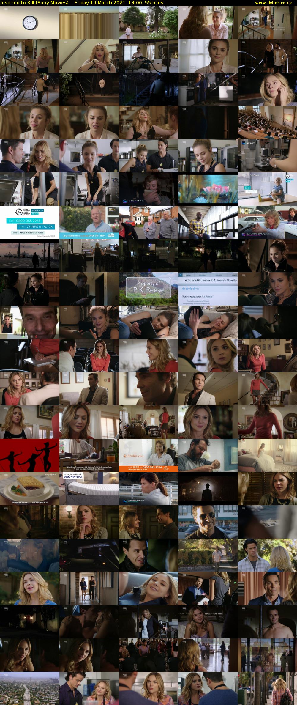 Inspired to Kill (Sony Movies) Friday 19 March 2021 13:00 - 13:55