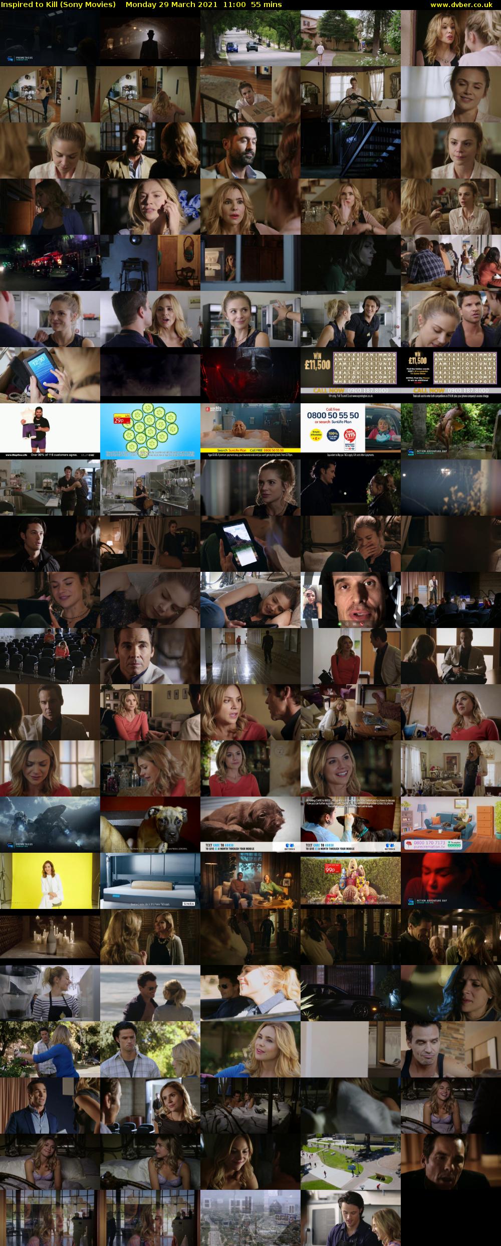 Inspired to Kill (Sony Movies) Monday 29 March 2021 11:00 - 11:55