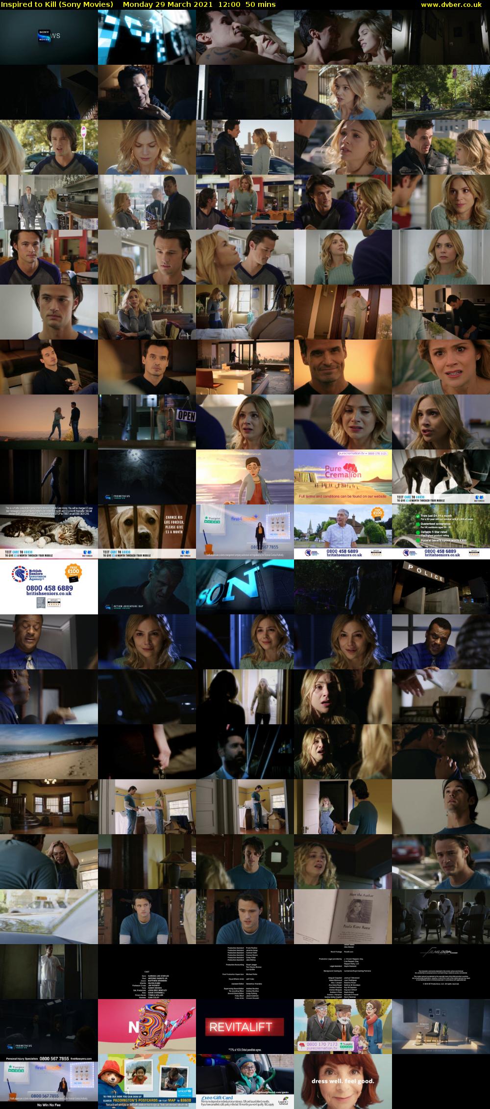 Inspired to Kill (Sony Movies) Monday 29 March 2021 12:00 - 12:50