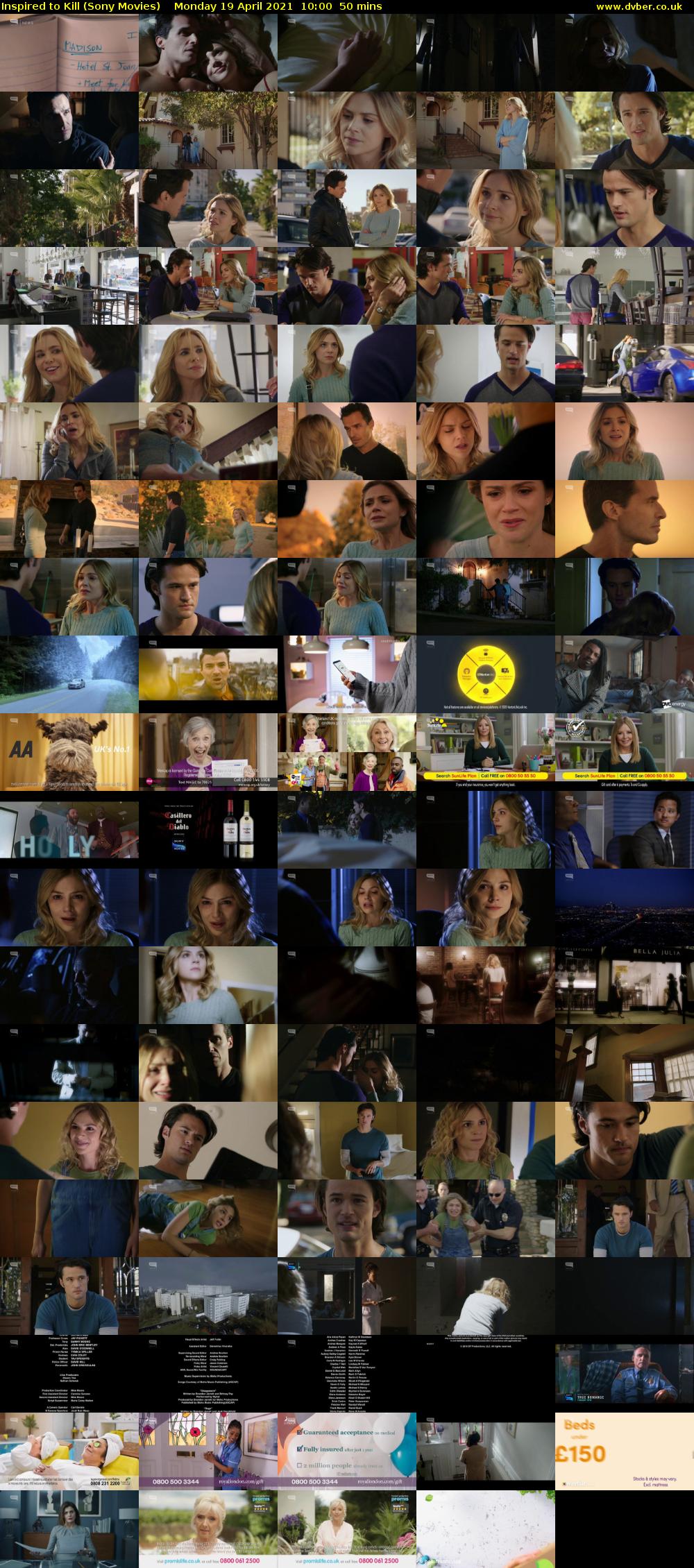 Inspired to Kill (Sony Movies) Monday 19 April 2021 10:00 - 10:50