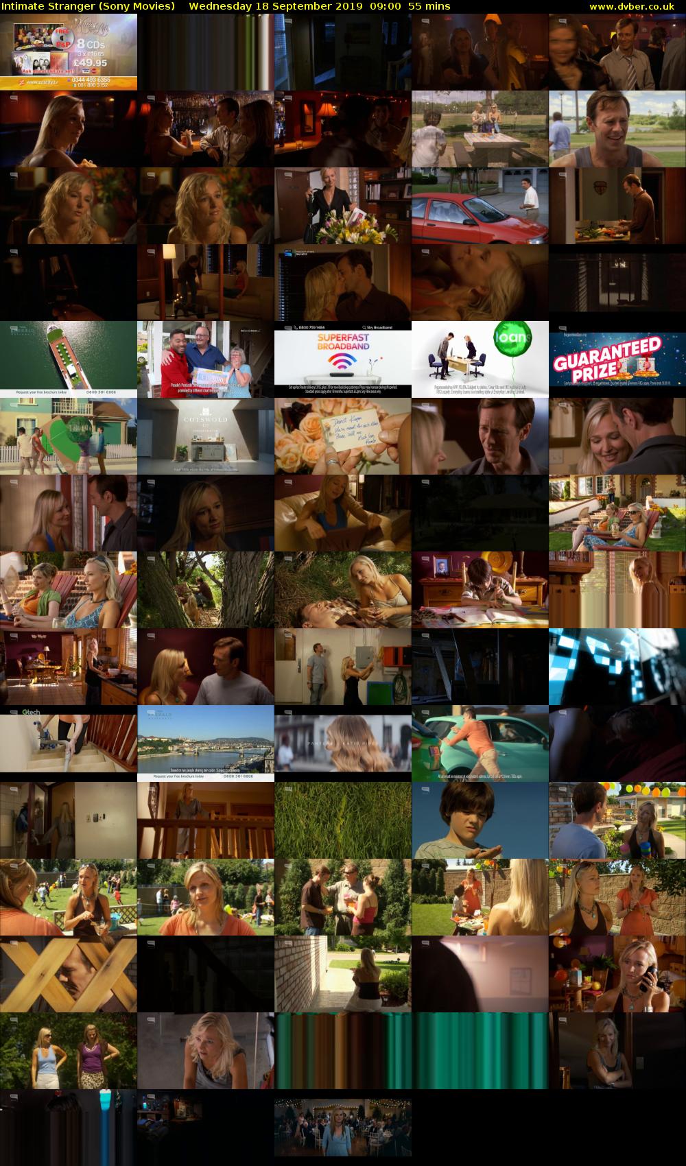 Intimate Stranger (Sony Movies) Wednesday 18 September 2019 09:00 - 09:55