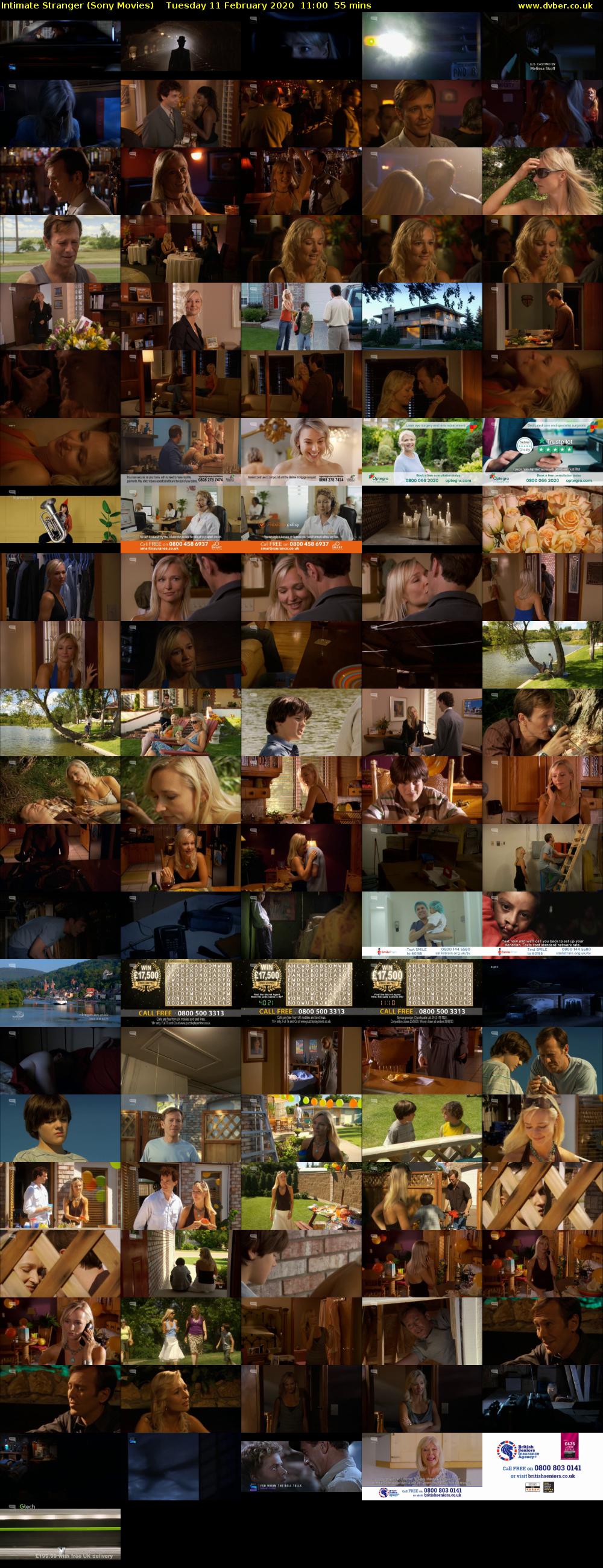 Intimate Stranger (Sony Movies) Tuesday 11 February 2020 11:00 - 11:55