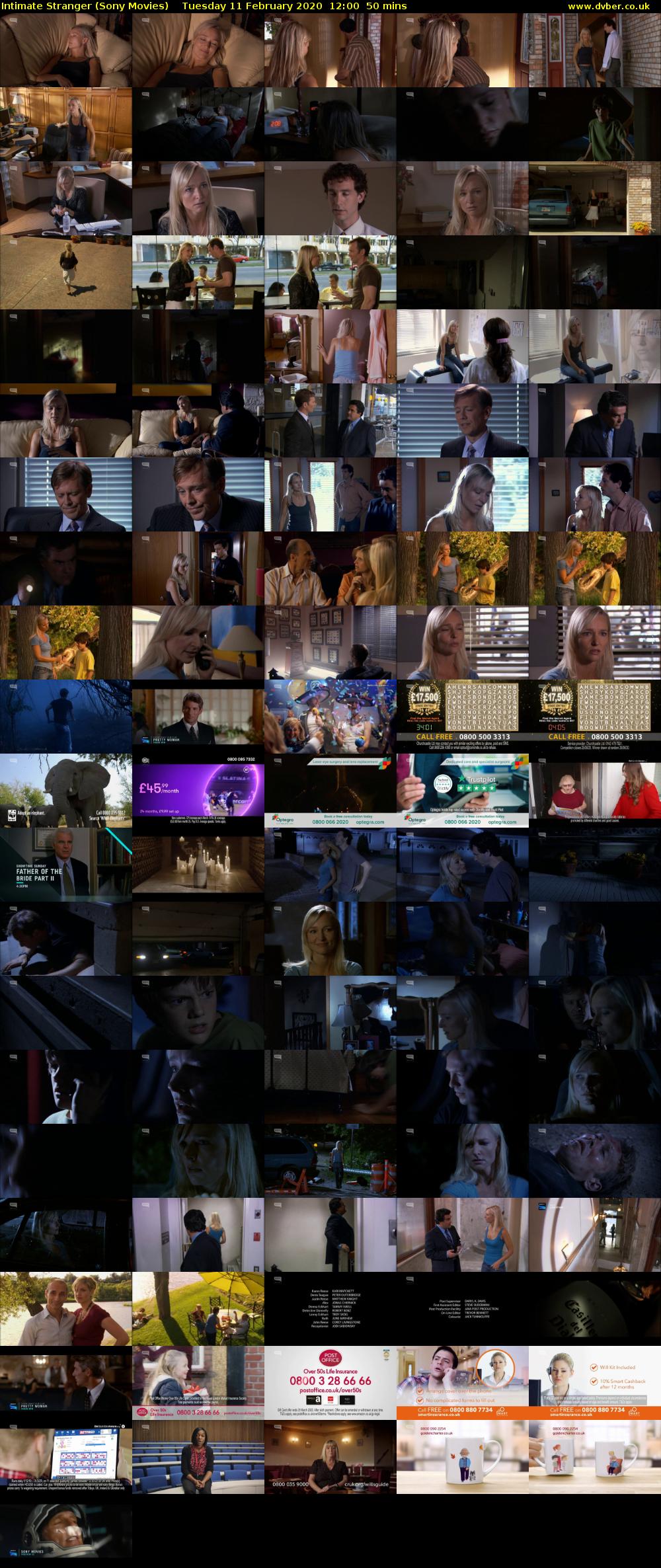 Intimate Stranger (Sony Movies) Tuesday 11 February 2020 12:00 - 12:50
