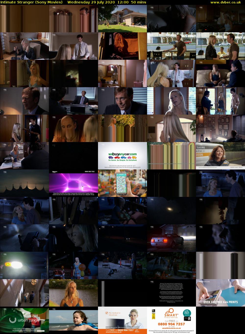 Intimate Stranger (Sony Movies) Wednesday 29 July 2020 12:00 - 12:50