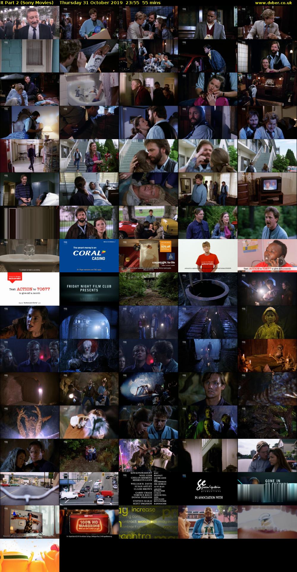 It Part 2 (Sony Movies) Thursday 31 October 2019 23:55 - 00:50