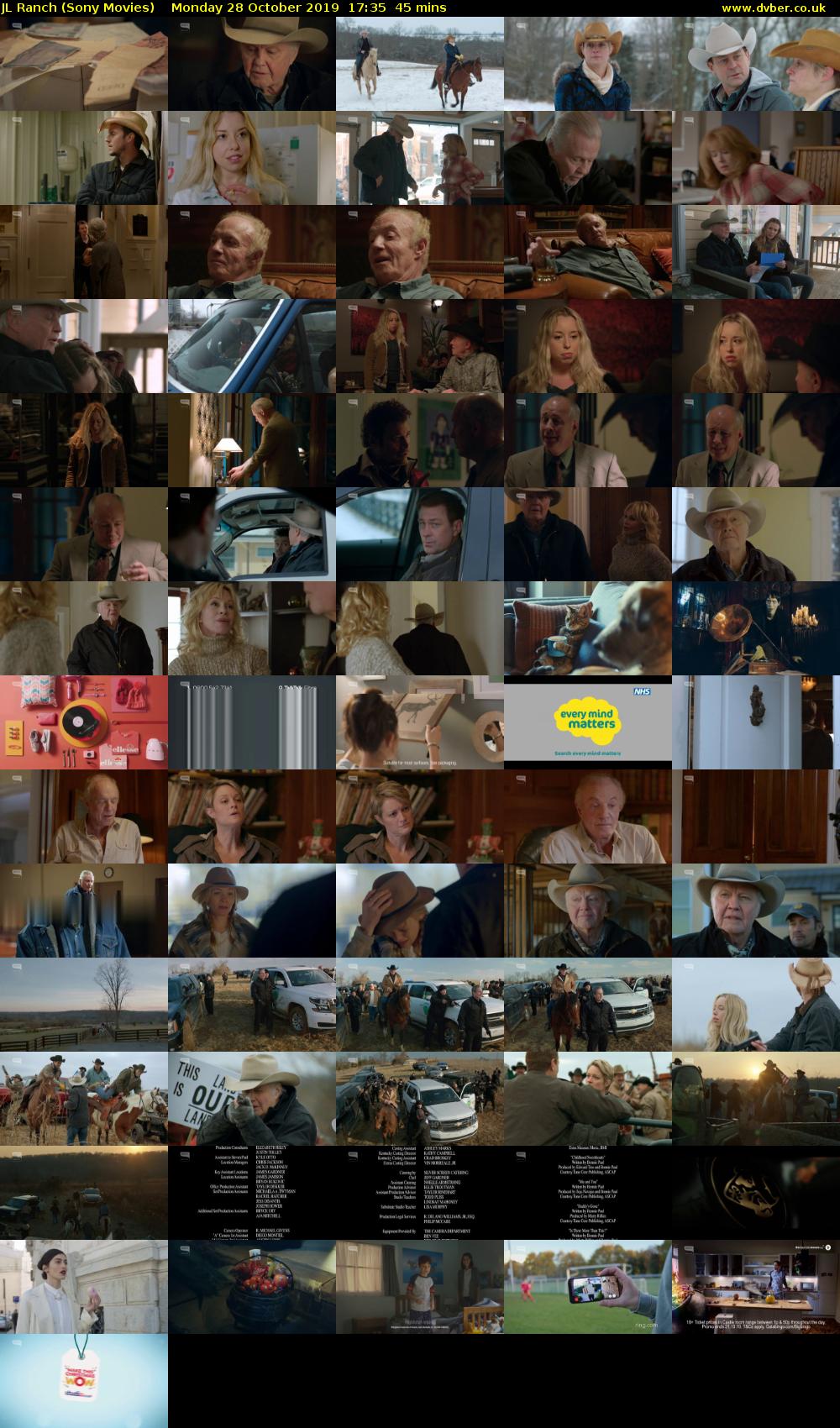 JL Ranch (Sony Movies) Monday 28 October 2019 17:35 - 18:20