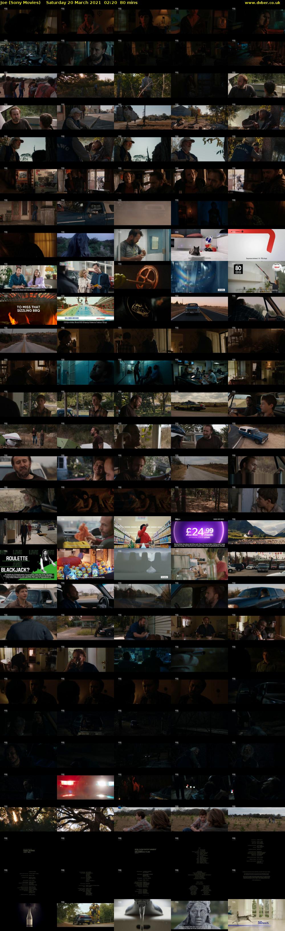 Joe (Sony Movies) Saturday 20 March 2021 02:20 - 03:40