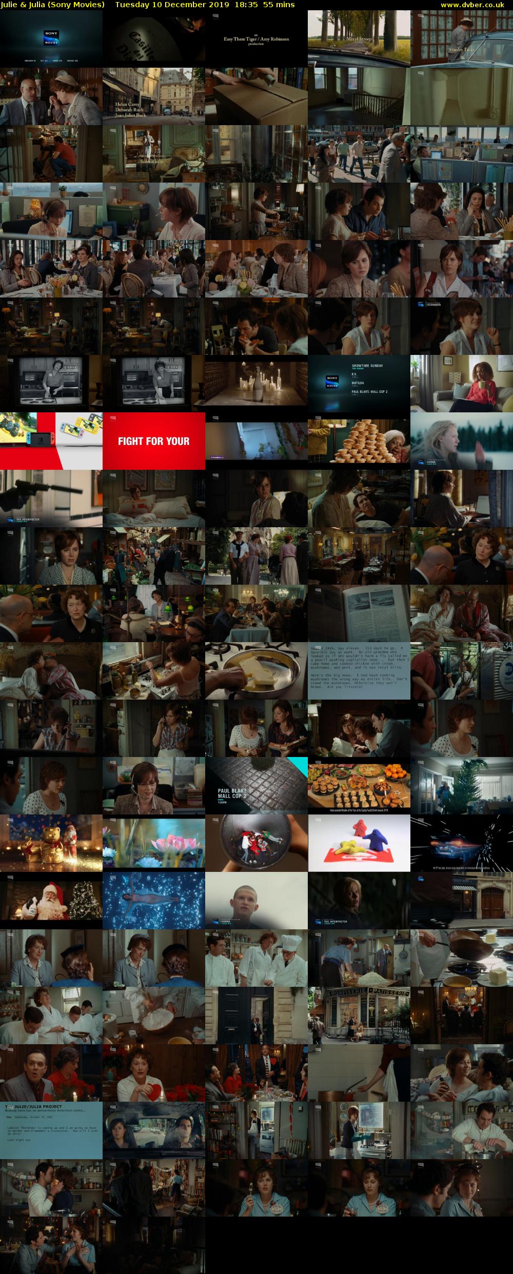 Julie & Julia (Sony Movies) Tuesday 10 December 2019 18:35 - 19:30
