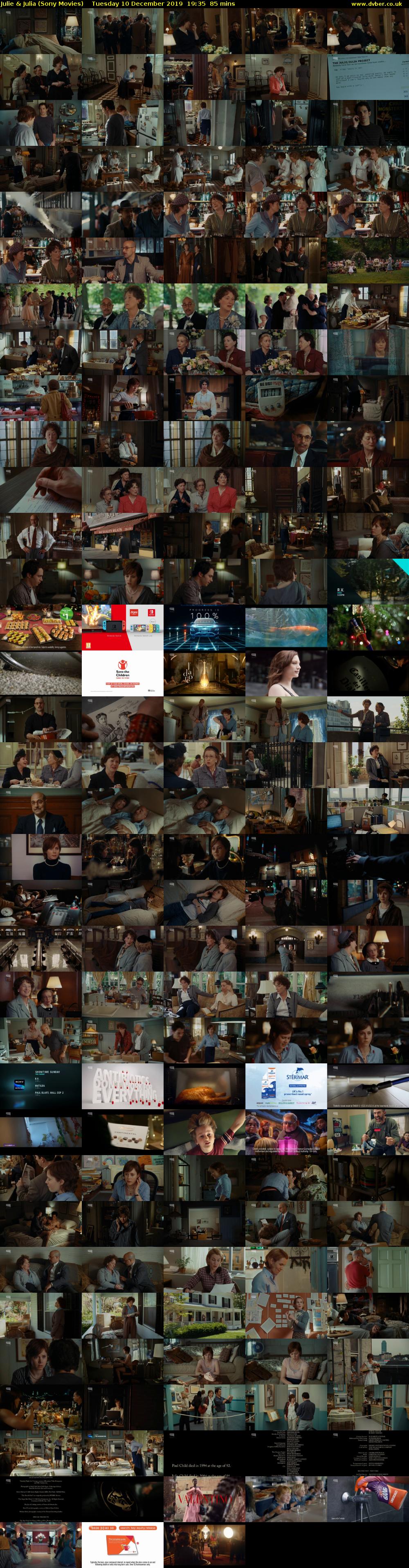 Julie & Julia (Sony Movies) Tuesday 10 December 2019 19:35 - 21:00