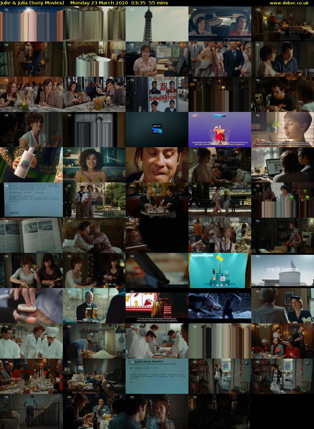 Julie & Julia (Sony Movies) Monday 23 March 2020 03:35 - 04:30