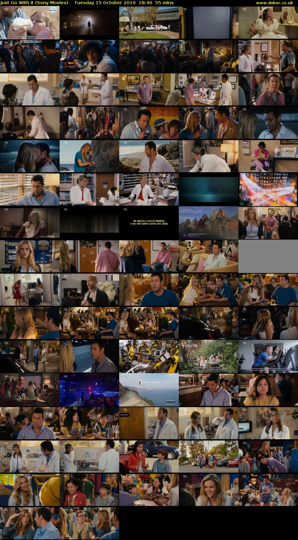 Just Go With It (Sony Movies) Tuesday 15 October 2019 18:40 - 19:35