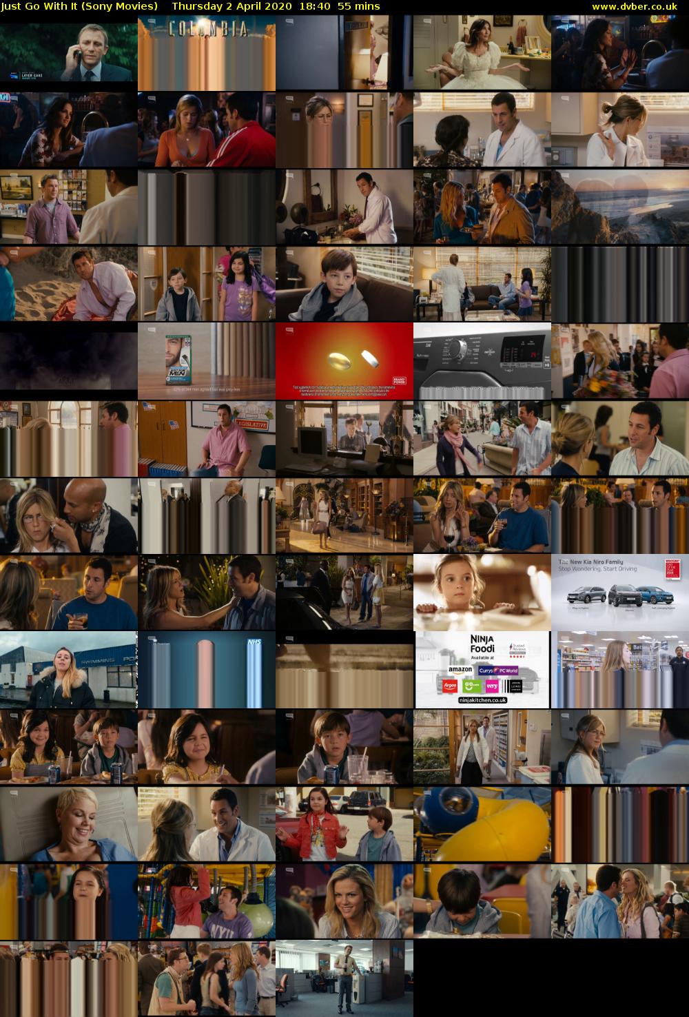Just Go With It (Sony Movies) Thursday 2 April 2020 18:40 - 19:35