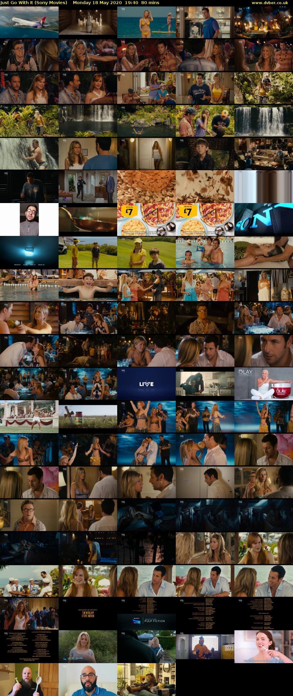 Just Go With It (Sony Movies) Monday 18 May 2020 19:40 - 21:00