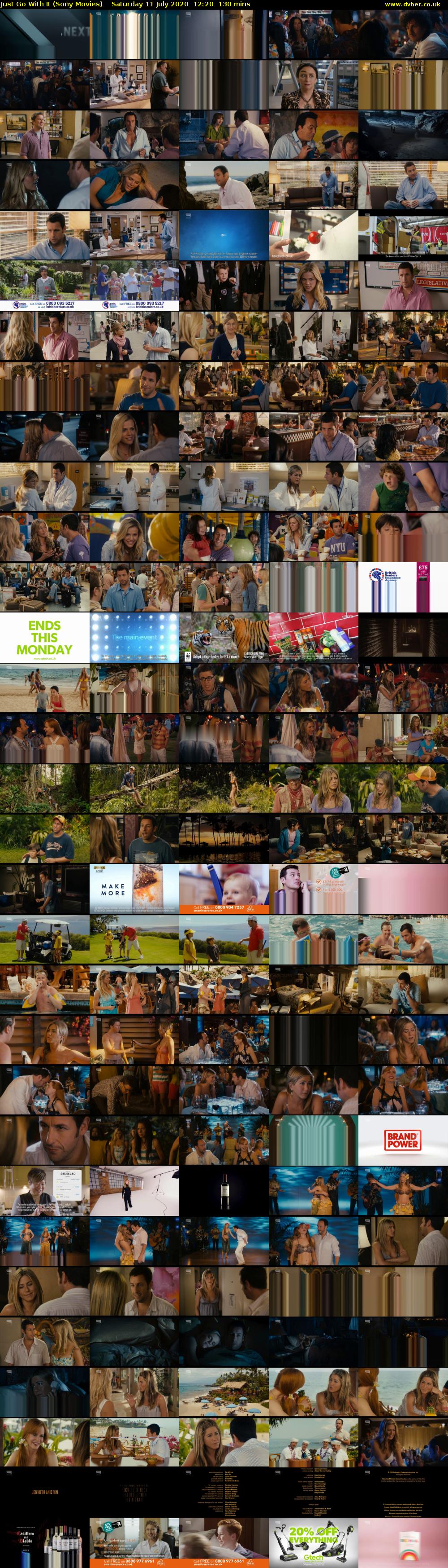 Just Go With It (Sony Movies) Saturday 11 July 2020 12:20 - 14:30