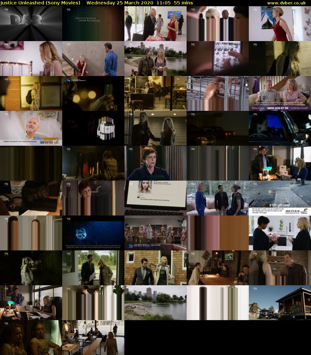 Justice Unleashed (Sony Movies) Wednesday 25 March 2020 11:05 - 12:00