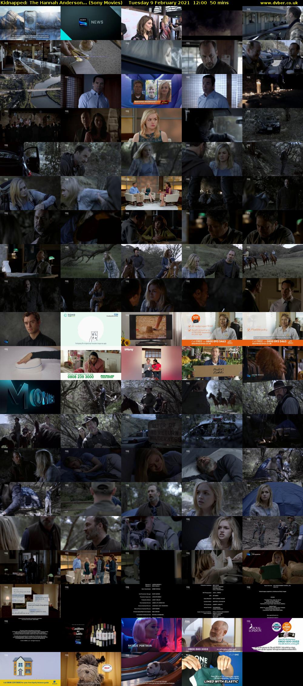 Kidnapped: The Hannah Anderson... (Sony Movies) Tuesday 9 February 2021 12:00 - 12:50