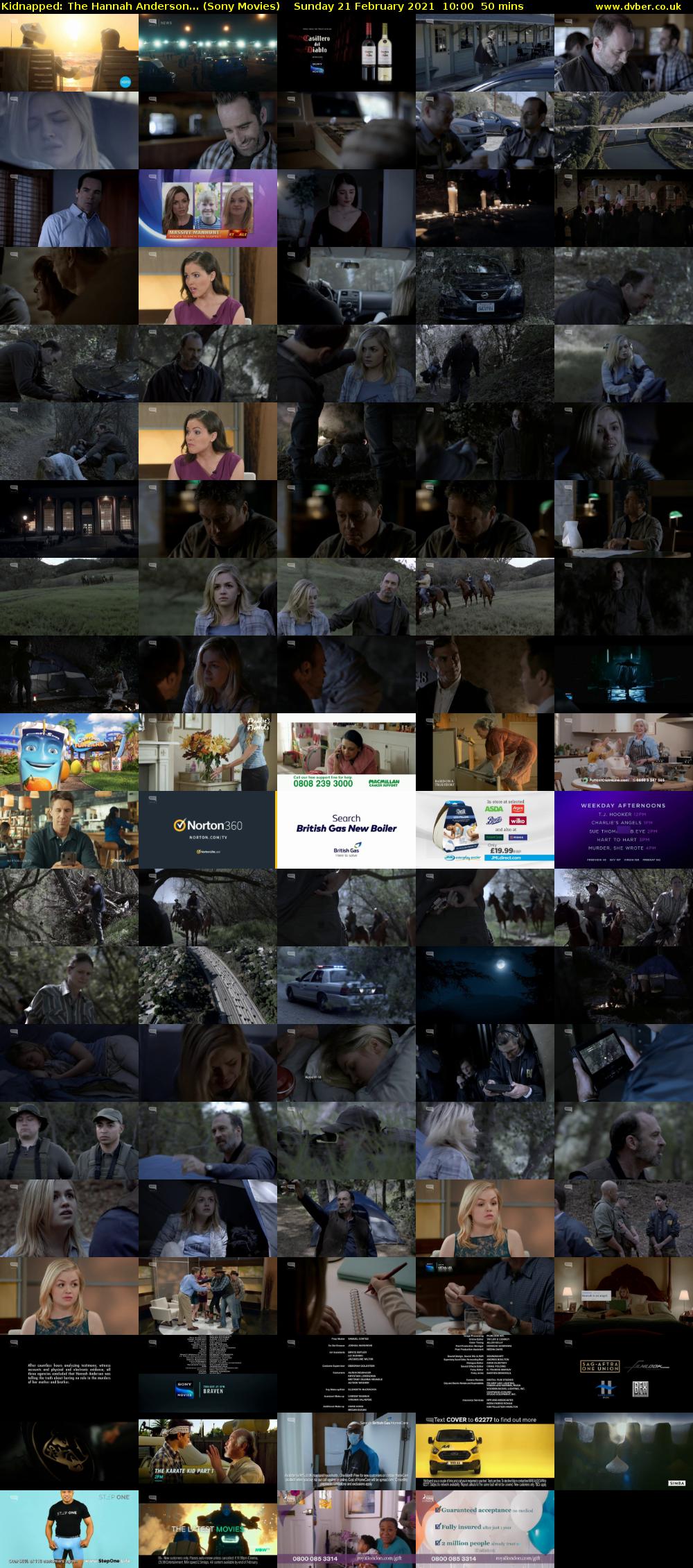 Kidnapped: The Hannah Anderson... (Sony Movies) Sunday 21 February 2021 10:00 - 10:50