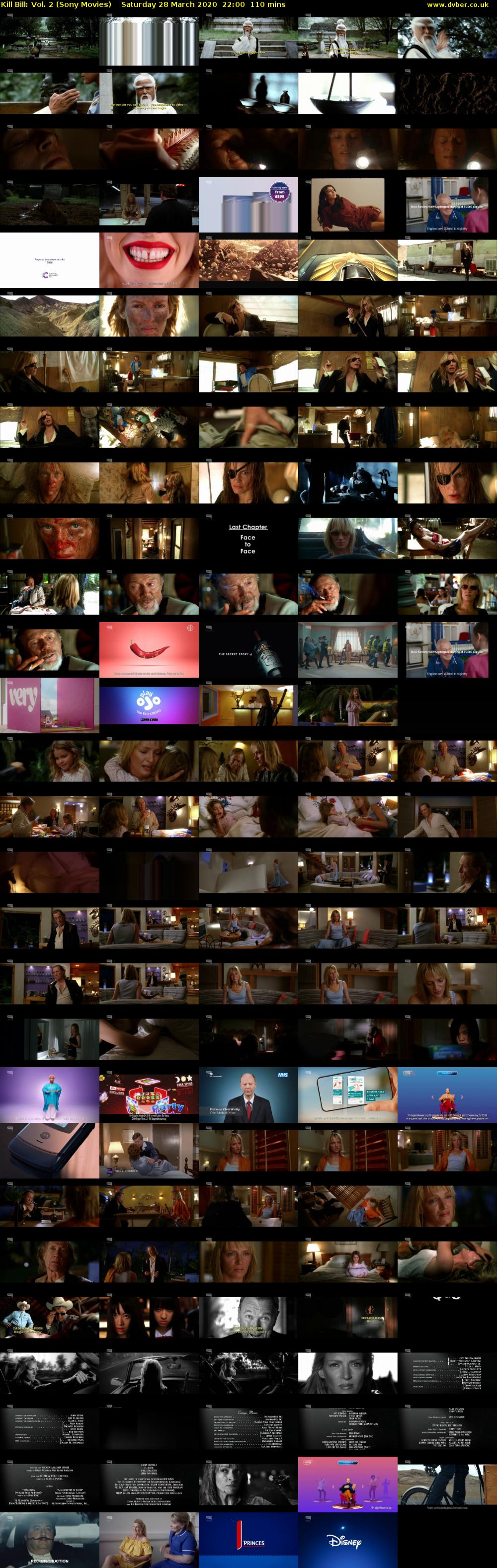 Kill Bill: Vol. 2 (Sony Movies) Saturday 28 March 2020 22:00 - 23:50