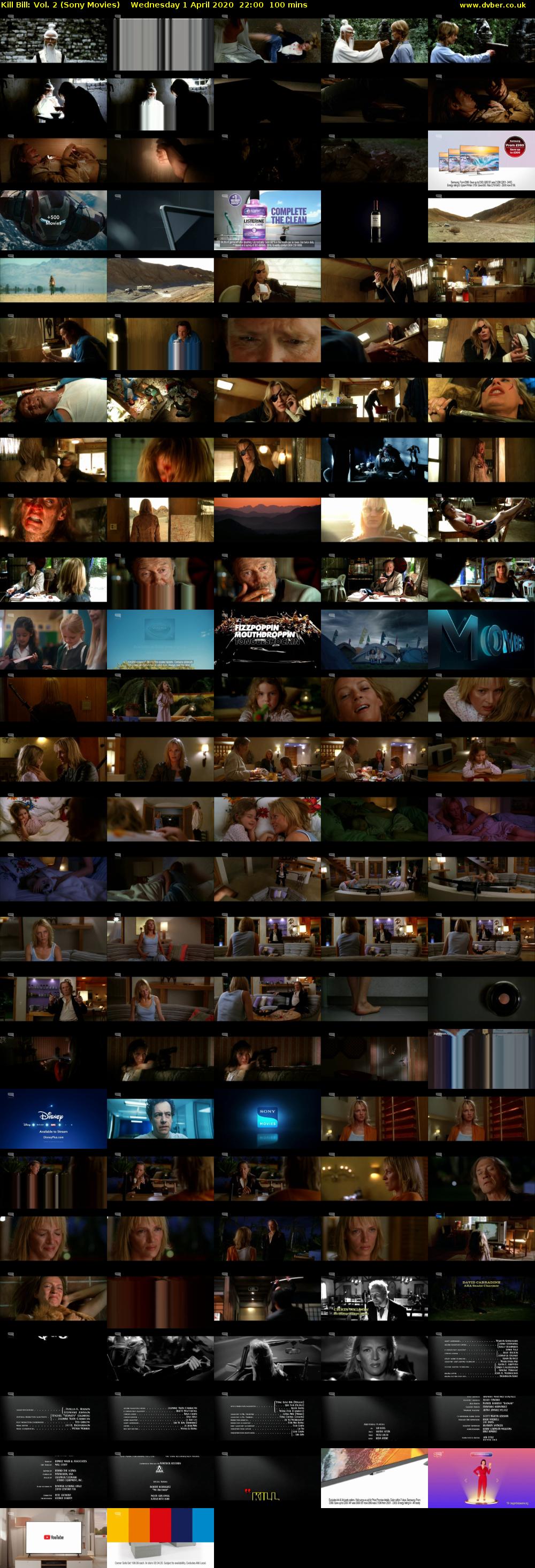 Kill Bill: Vol. 2 (Sony Movies) Wednesday 1 April 2020 22:00 - 23:40