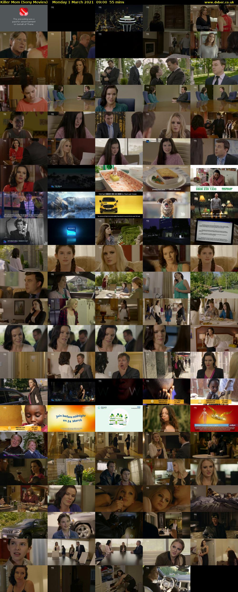 Killer Mom (Sony Movies) Monday 1 March 2021 09:00 - 09:55