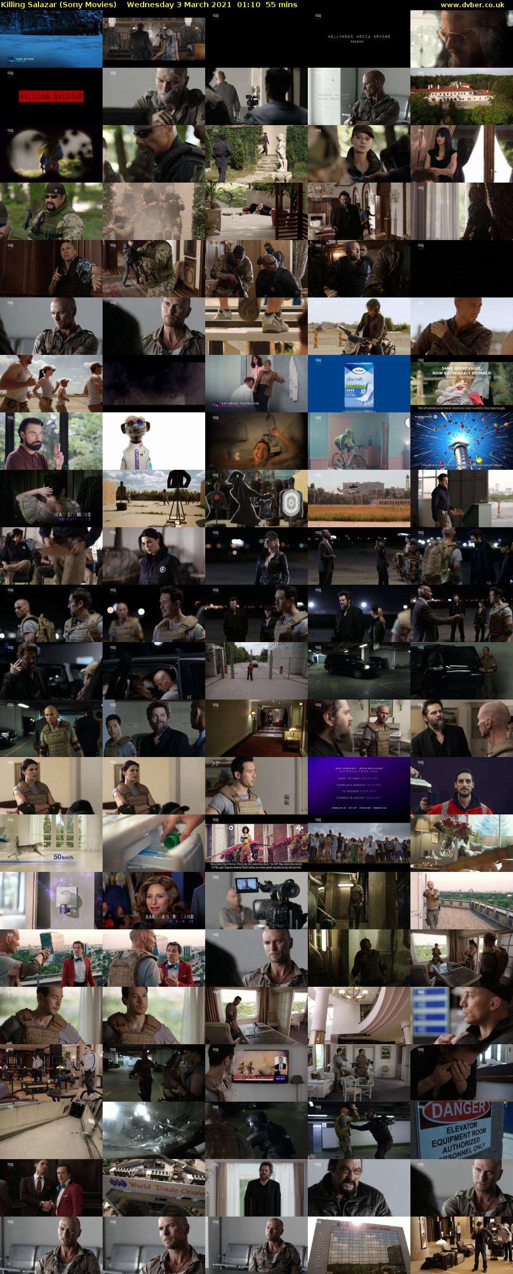 Killing Salazar (Sony Movies) Wednesday 3 March 2021 01:10 - 02:05