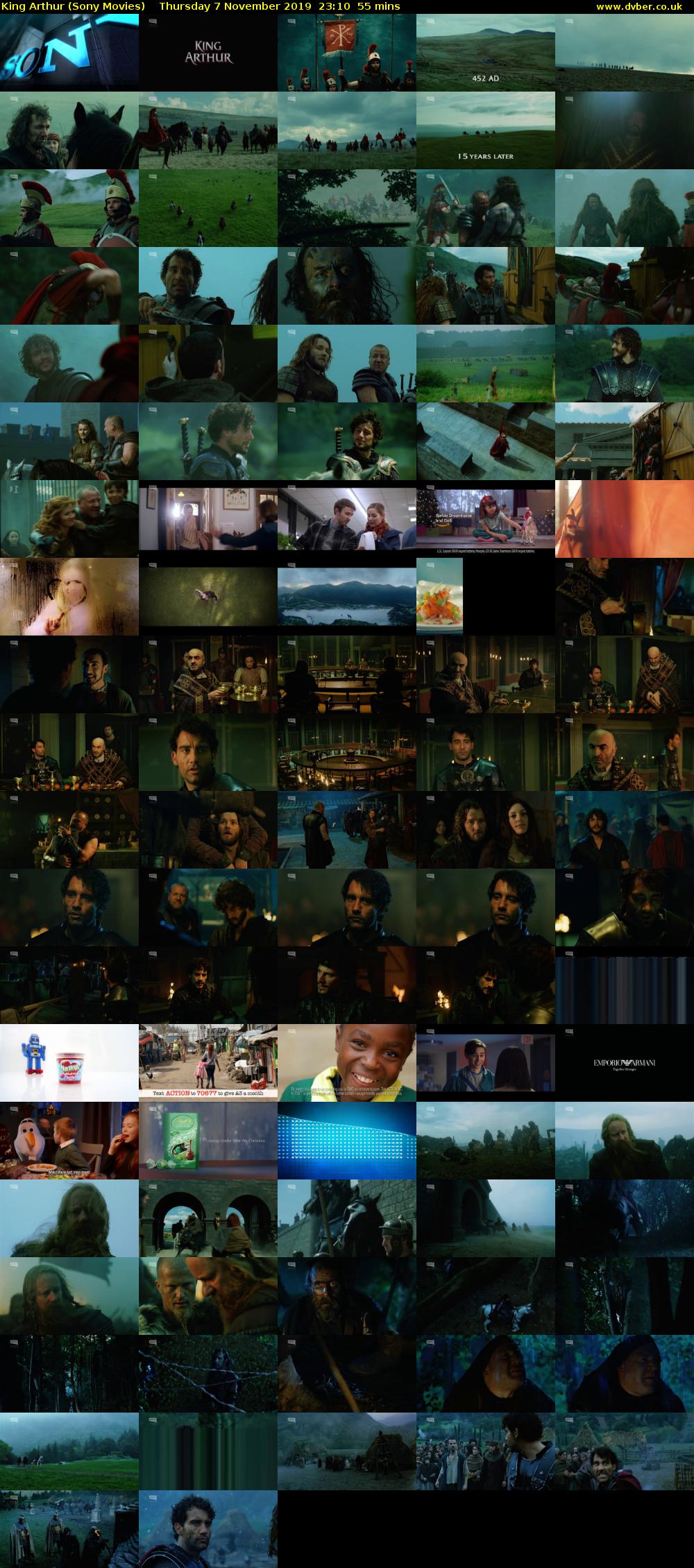 King Arthur (Sony Movies) Thursday 7 November 2019 23:10 - 00:05