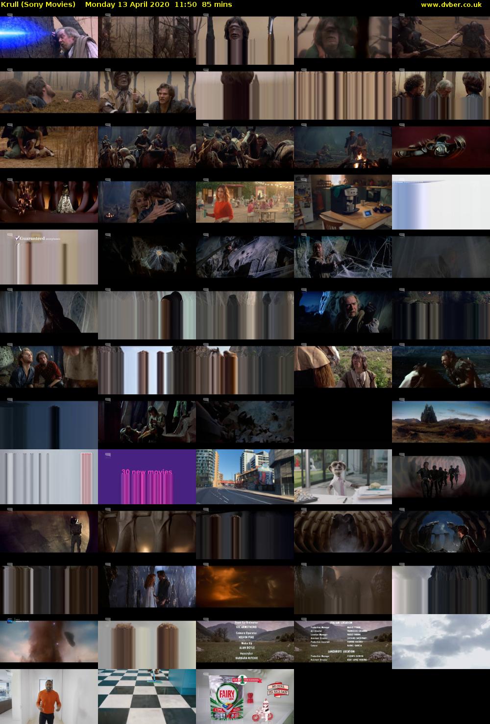 Krull (Sony Movies) Monday 13 April 2020 11:50 - 13:15