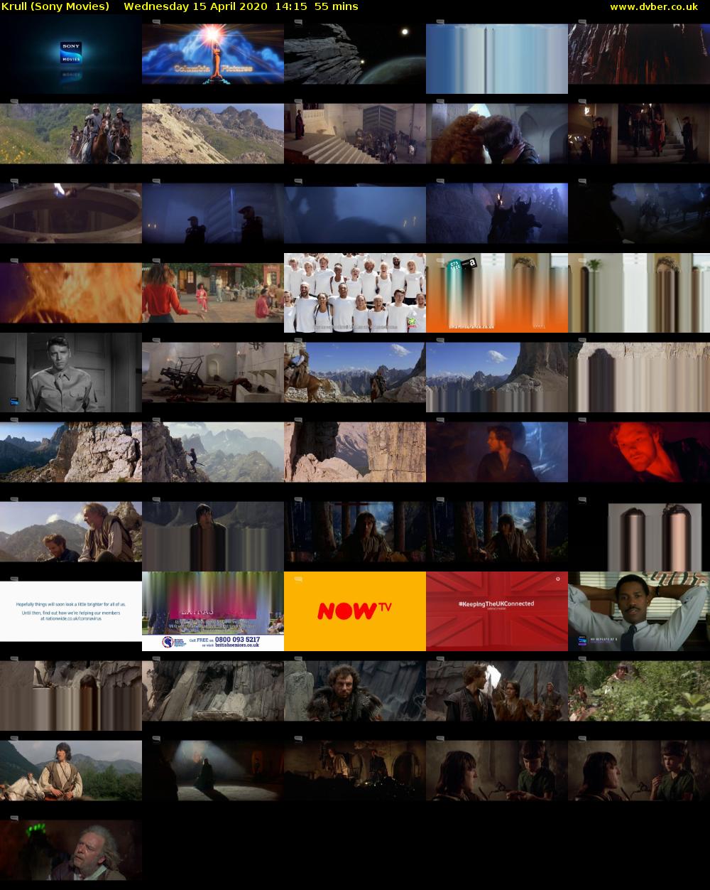 Krull (Sony Movies) Wednesday 15 April 2020 14:15 - 15:10