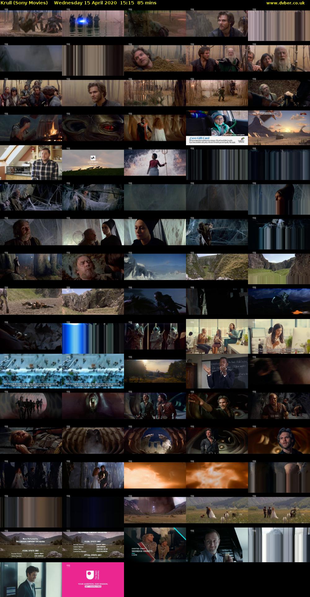 Krull (Sony Movies) Wednesday 15 April 2020 15:15 - 16:40