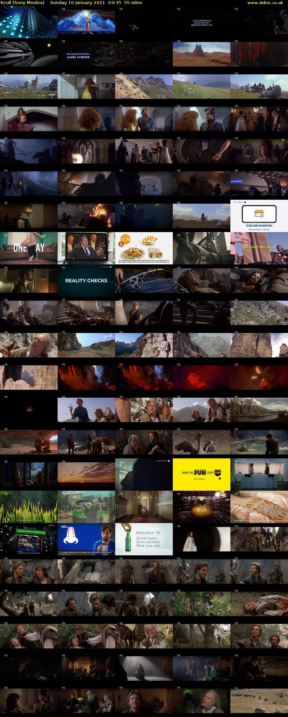 Krull (Sony Movies) Sunday 10 January 2021 03:35 - 04:30