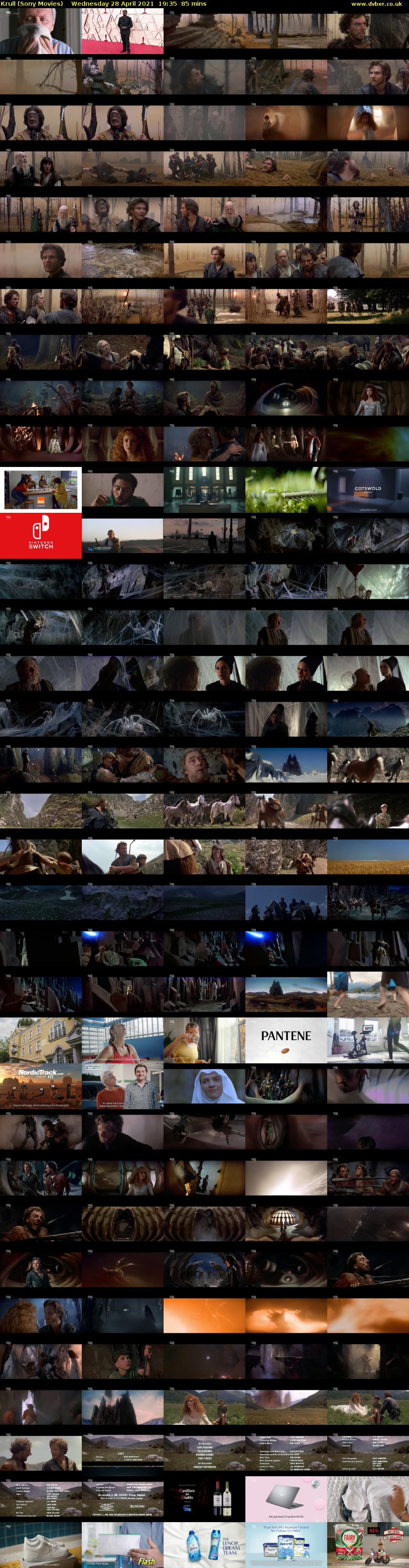 Krull (Sony Movies) Wednesday 28 April 2021 19:35 - 21:00