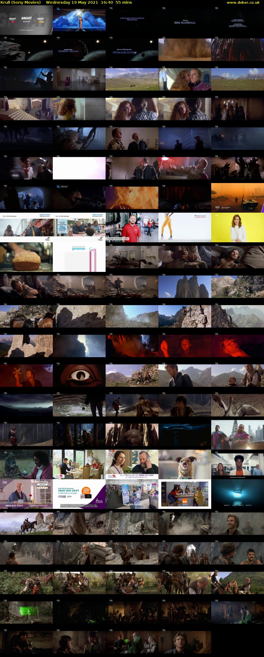 Krull (Sony Movies) Wednesday 19 May 2021 16:40 - 17:35