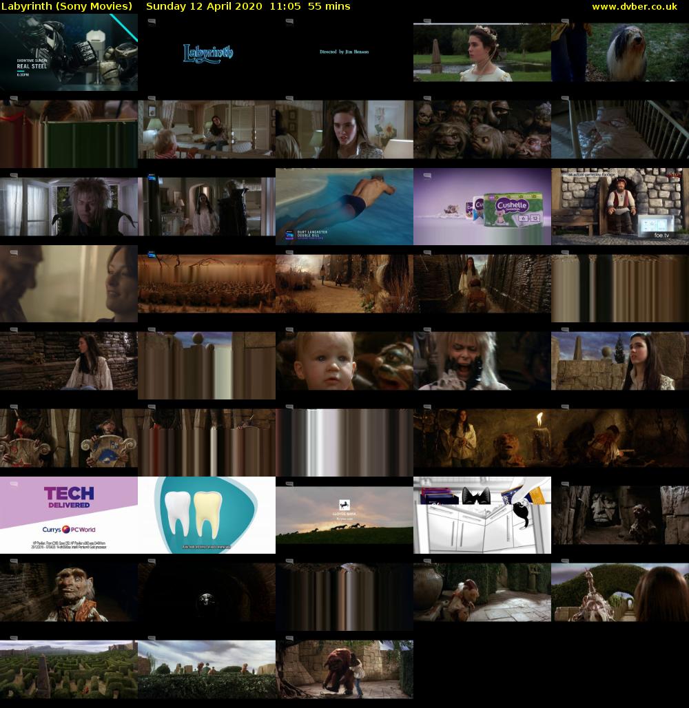 Labyrinth (Sony Movies) Sunday 12 April 2020 11:05 - 12:00