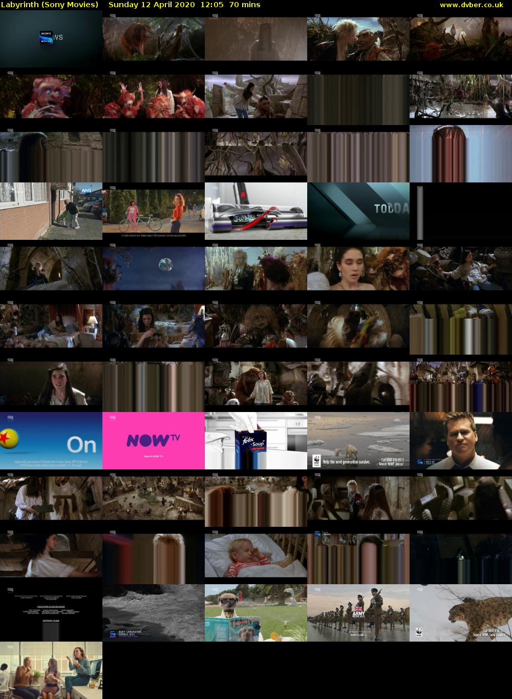 Labyrinth (Sony Movies) Sunday 12 April 2020 12:05 - 13:15