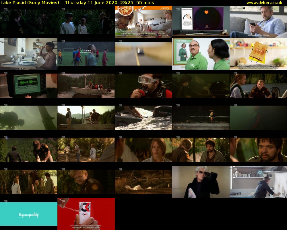Lake Placid (Sony Movies) Thursday 11 June 2020 23:25 - 00:20